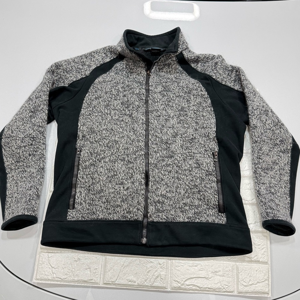 KUHL Stout Wool Blend Fleece Full Zip Sweater Jacket